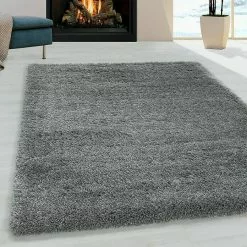 BAUHAUS Hochflorteppich Fluffy 3500 Light Grey, 250 X 80 Cm, 100% Polypropylen -Angebote Fliesen Store 12 3945