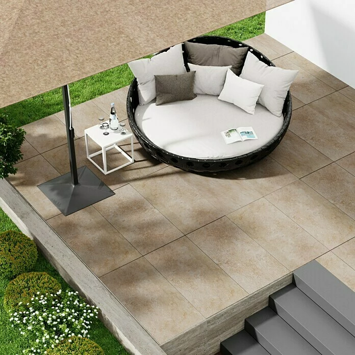 BAUHAUS Marazzi Terrassenfliese Esterno 20T Jerusalem Noce 50 X 100 X 2 Cm, Beige, Matt 6 BAUHAUS Marazzi Terrassenfliese Esterno 20T Jerusalem Noce 50 X 100 X 2 Cm, Beige, Matt – Bild 6