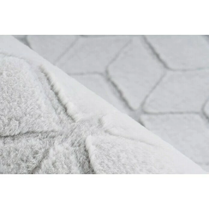 BAUHAUS Kayoom Hochflorteppich Vivica 125 Weiß/Blau, 230 X 160 Cm, 100 % Polyester 3 BAUHAUS Kayoom Hochflorteppich Vivica 125 Weiß/Blau, 230 X 160 Cm, 100 % Polyester – Bild 3