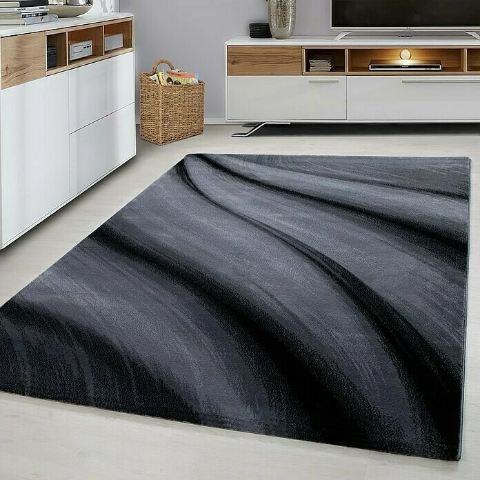 BAUHAUS Kurzflorteppich Miami 6630 Schwarz, 290 X 200 Cm, 100% Polypropylen 5 BAUHAUS Kurzflorteppich Miami 6630 Schwarz, 290 X 200 Cm, 100% Polypropylen – Bild 5