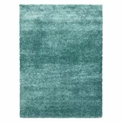 BAUHAUS Hochflorteppich Brilliant 4200 Aqua, 370 X 380 Cm, 100% Polyester