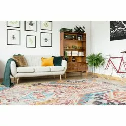 BAUHAUS Kayoom Kurzflorteppich Indiana Bunt, 170 X 120 Cm, 100 % Baumwolle -Angebote Fliesen Store 12 4013