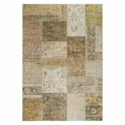 BAUHAUS Teppich Prima Beige/Gelb, 150 X 80 Cm, 100 % Polyester