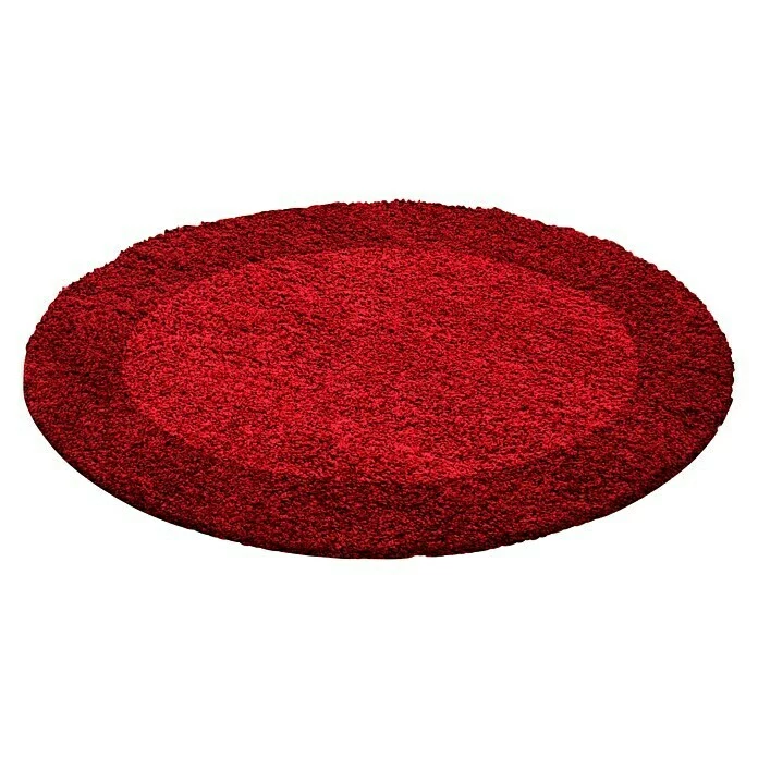BAUHAUS Hochflorteppich Life 1503 Rot, Durchmesser: 200 Cm, 100% Polypropylen 1 BAUHAUS Hochflorteppich Life 1503 Rot, Durchmesser: 200 Cm, 100% Polypropylen