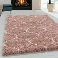 BAUHAUS Hochflorteppich Salsa 3201 Rose, 290 X 200 Cm, 100% Polypropylen -Angebote Fliesen Store 12 4174