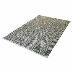 BAUHAUS Kayoom Teppich Cocktail 400 Grau, L X B: 230 X 160 Cm, 100% Baumwolle