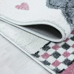 BAUHAUS Kurzflorteppich Kids 0570 Pink, 230 X 160 Cm, 100% Polypropylen -Angebote Fliesen Store 12 4239