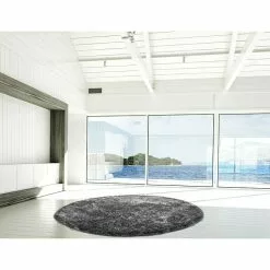 BAUHAUS Kayoom Teppich Rund Diamond Grau/Weiß, Durchmesser: 160 Cm, 100 % Polyester -Angebote Fliesen Store 12 4248