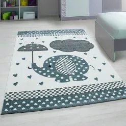 BAUHAUS Kurzflorteppich Kids 0570 Blau, 230 X 160 Cm, 100% Polypropylen -Angebote Fliesen Store 12 4260