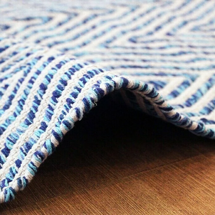 BAUHAUS Kayoom Teppich Cocktail 400 Blau, L X B: 150 X 80 Cm, 100% Baumwolle 3 BAUHAUS Kayoom Teppich Cocktail 400 Blau, L X B: 150 X 80 Cm, 100% Baumwolle – Bild 3