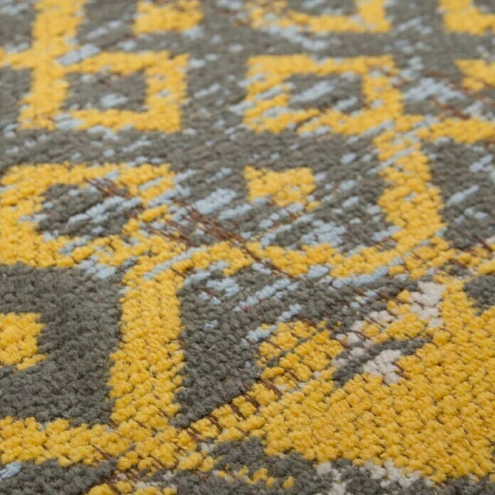 BAUHAUS Kayoom Teppich Jacquard Gold, L X B: 290 X 200 Cm, 100 % Baumwolle 2 BAUHAUS Kayoom Teppich Jacquard Gold, L X B: 290 X 200 Cm, 100 % Baumwolle – Bild 2