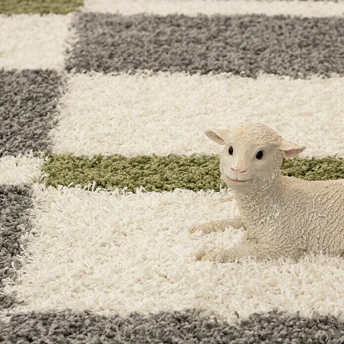 BAUHAUS Hochflorteppich Gala 2505 Grün, 150 X 80 Cm, 100% Polypropylen 4 BAUHAUS Hochflorteppich Gala 2505 Grün, 150 X 80 Cm, 100% Polypropylen – Bild 4