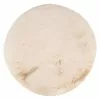 BAUHAUS Teppich Rund Happy Beige, Durchmesser: 120 Cm, 100 % Polyester (Flor)