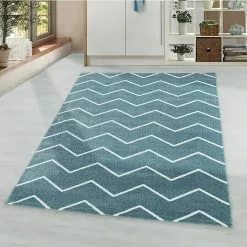 BAUHAUS Hochflorteppich Rio 4602 Blau, 150 X 80 Cm, 100% Polypropylen -Angebote Fliesen Store 12 4468