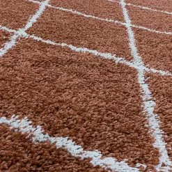 BAUHAUS Hochflorteppich Alvor 3401 Terra, 250 X 80 Cm, 100% Polypropylen -Angebote Fliesen Store 12 4499