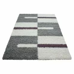 BAUHAUS Hochflorteppich Gala 2505 Lila, 250 X 80 Cm, 100% Polypropylen