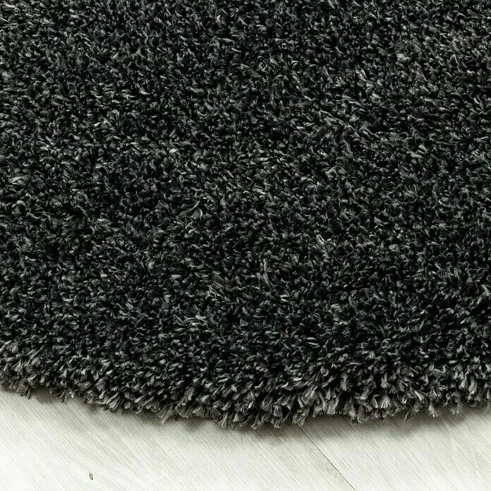 BAUHAUS Hochflorteppich Fluffy 3500 Grau, Durchmesser: 200 Cm, 100% Polypropylen 4 BAUHAUS Hochflorteppich Fluffy 3500 Grau, Durchmesser: 200 Cm, 100% Polypropylen – Bild 4