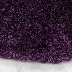 BAUHAUS Hochflorteppich Fluffy 3500 Lila, Durchmesser: 80 Cm, 100% Polypropylen -Angebote Fliesen Store 12 4549