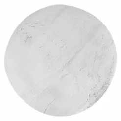 BAUHAUS Teppich Rund Happy Silber, Durchmesser: 160 Cm, 100 % Polyester (Flor)