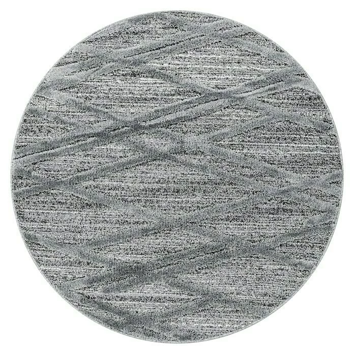 BAUHAUS Hochflorteppich Pisa 4706 Grau, Durchmesser: 160 Cm, 100% Polypropylen 1 BAUHAUS Hochflorteppich Pisa 4706 Grau, Durchmesser: 160 Cm, 100% Polypropylen