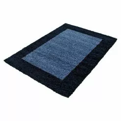BAUHAUS Hochflorteppich Life 1503 Navy, 230 X 160 Cm, 100% Polypropylen