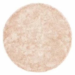 BAUHAUS Kayoom Hochflorteppich Diamond Puderrosa, Durchmesser: 160 Cm, 100 % Polyester