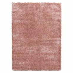 BAUHAUS Hochflorteppich Brilliant 4200 Rose, 200 X 140 Cm, 100% Polyester