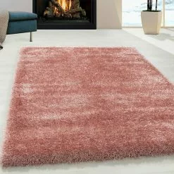 BAUHAUS Hochflorteppich Brilliant 4200 Rose, 200 X 140 Cm, 100% Polyester -Angebote Fliesen Store 12 4663