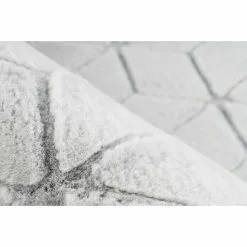 BAUHAUS Kayoom Hochflorteppich Vivica 125 Weiß/Anthrazit, 160 X 120 Cm, 100 % Polyester -Angebote Fliesen Store 12 4721