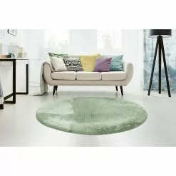 BAUHAUS Teppich Rund Happy Jade, Durchmesser: 120 Cm, 100 % Polyester (Flor) -Angebote Fliesen Store 12 4738