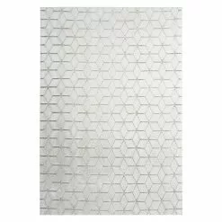 BAUHAUS Kayoom Hochflorteppich Vivica 125 Weiß/Taupe, 160 X 120 Cm, 100 % Polyester