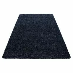 BAUHAUS Hochflorteppich Life 1500 Navy, 290 X 200 Cm, 100% Polypropylen