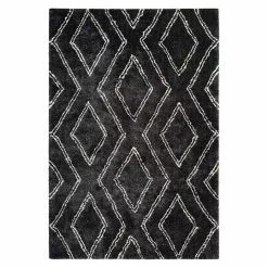 BAUHAUS Kayoom Hochflorteppich Orlando 225 Anthrazit, 170 X 120 Cm, 100 % Polyester