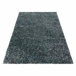 BAUHAUS Hochflorteppich Enjoy 4500 Blau, 170 X 120 Cm, 100% Polypropylen