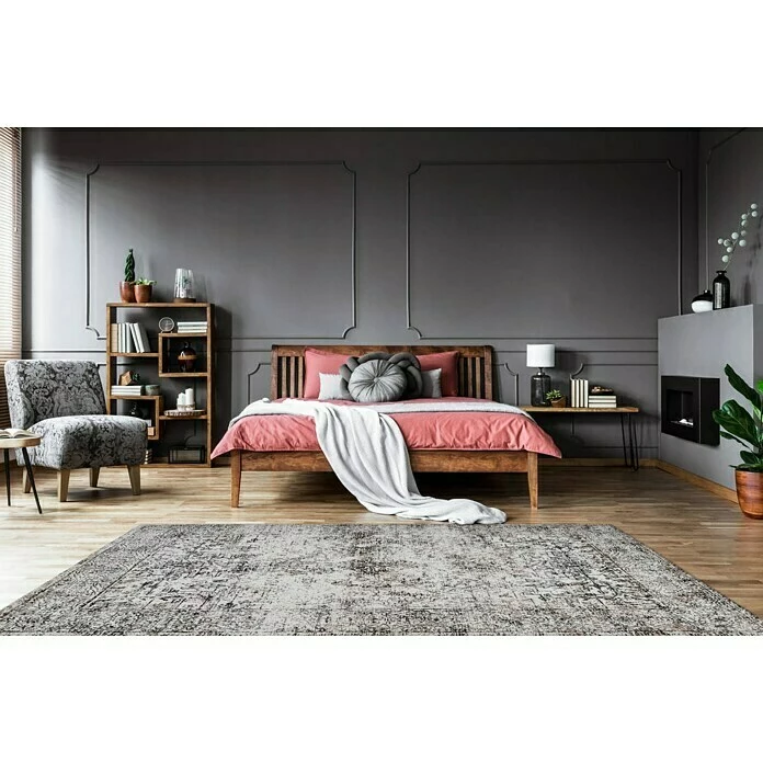 BAUHAUS Kayoom Kurzflorteppich Iglesia Anthrazit, 170 X 120 Cm, 100 % Polyester 4 BAUHAUS Kayoom Kurzflorteppich Iglesia Anthrazit, 170 X 120 Cm, 100 % Polyester – Bild 4