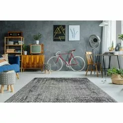 BAUHAUS Kayoom Kurzflorteppich Baroque Anthrazit, 150 X 80 Cm, 100 % Polyester 7 BAUHAUS Kayoom Kurzflorteppich Baroque Anthrazit, 150 X 80 Cm, 100 % Polyester -Angebote Fliesen Store 12 4880