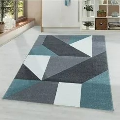 BAUHAUS Kurzflorteppich Ottawa 4205 Blau, 340 X 240 Cm, 100% Polypropylen -Angebote Fliesen Store 12 4886