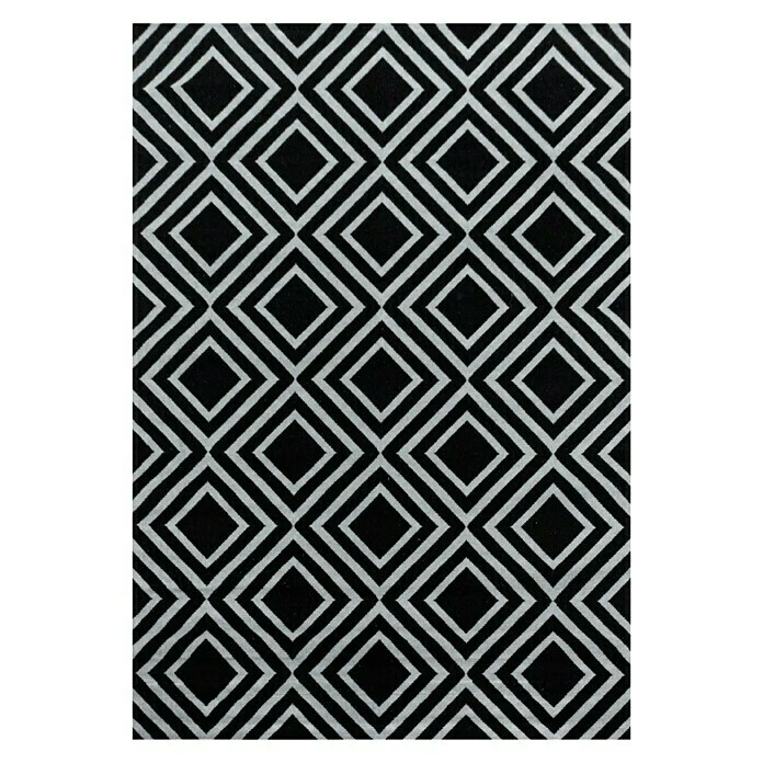 BAUHAUS Kurzflorteppich Costa 3525 Schwarz, 200 X 140 Cm, 100% Polypropylen 1 BAUHAUS Kurzflorteppich Costa 3525 Schwarz, 200 X 140 Cm, 100% Polypropylen