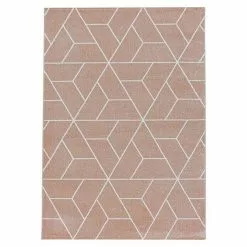 BAUHAUS Kurzflorteppich Efor 3715 Rose, 200 X 140 Cm, 100% Polypropylen