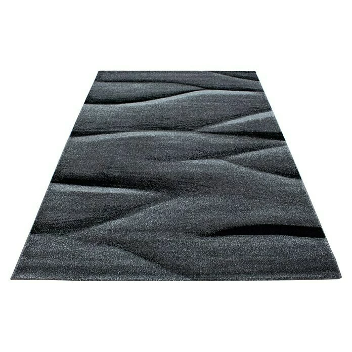 BAUHAUS Kurzflorteppich Lucca 1840 Schwarz, 230 X 160 Cm, 100% Polypropylen 1 BAUHAUS Kurzflorteppich Lucca 1840 Schwarz, 230 X 160 Cm, 100% Polypropylen