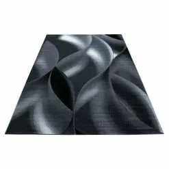 BAUHAUS Kurzflorteppich Plus 8008 Schwarz, 290 X 200 Cm, 100% Polypropylen