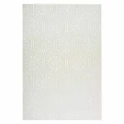 BAUHAUS Kayoom Kurzflorteppich Monroe II Weiß, 300 X 80 Cm, 100 % Polyester