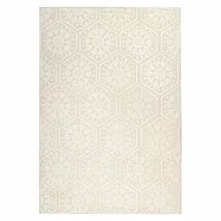 BAUHAUS Kayoom Kurzflorteppich Monroe II Creme, 170 X 120 Cm, 100 % Polyester