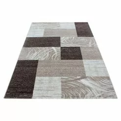 BAUHAUS Kurzflorteppich Parma 9220 Braun, 170 X 120 Cm, 100% Polypropylen
