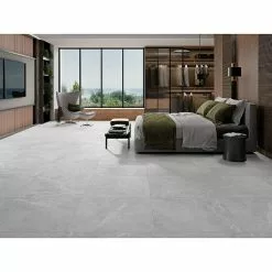 BAUHAUS Feinsteinzeugfliese Tibet 74,5 X 74,5 Cm, Weiß/Grau, Matt -Angebote Fliesen Store 12 509