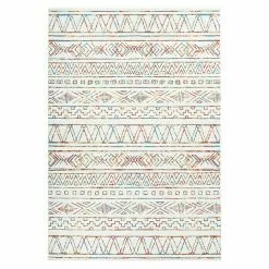 BAUHAUS Kayoom Flachgewebeteppich Galaxy Beige/Bunt, 240 X 170 Cm, 100 % Polyester