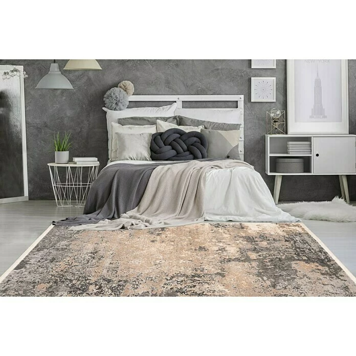 BAUHAUS Kayoom Kurzflorteppich Palace I Beige/Grau, 290 X 200 Cm, 100 % Polypropylen 4 BAUHAUS Kayoom Kurzflorteppich Palace I Beige/Grau, 290 X 200 Cm, 100 % Polypropylen – Bild 4