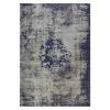 BAUHAUS Kayoom Kurzflorteppich Vintage Blau/Grau, 290 X 200 Cm, 100 % Polyacryl