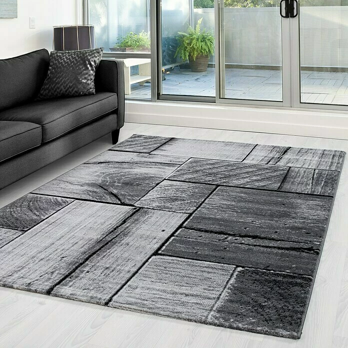 BAUHAUS Kurzflorteppich Parma 9260 Schwarz, 290 X 200 Cm, 100% Polypropylen 4 BAUHAUS Kurzflorteppich Parma 9260 Schwarz, 290 X 200 Cm, 100% Polypropylen – Bild 4