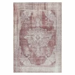 BAUHAUS Kayoom Kurzflorteppich Vintage Rot/Beige, 230 X 160 Cm, 100 % Polyacryl